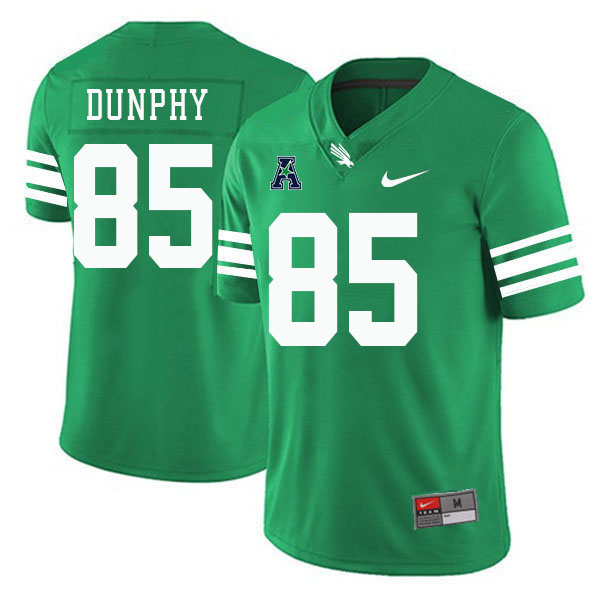 #85 Conner Dunphy North Texas Mean Green College Football Jerseys Stitched-Green